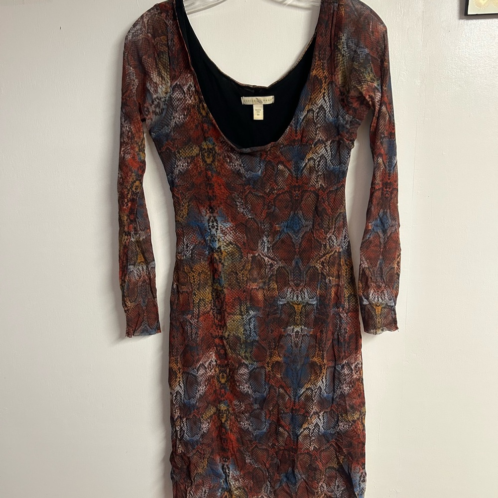 Multicolor Snake Skin Weston Wear Dress